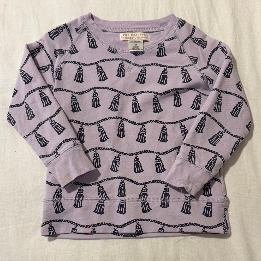 Kids Purple Long Sleeve Sweatshirt